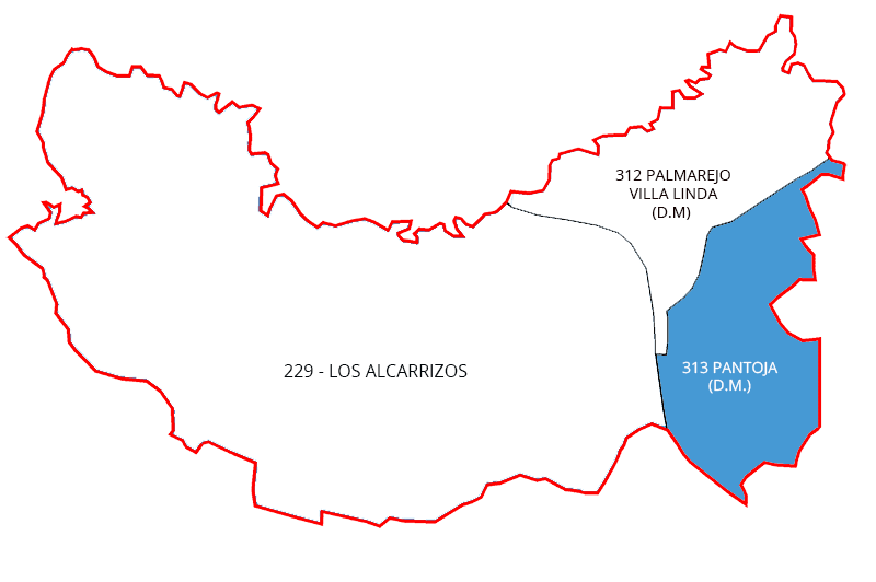 Mapa político Pantoja